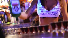 Woman models Jagermeister