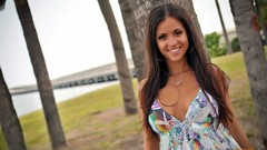 Woman models Janessa Brazil