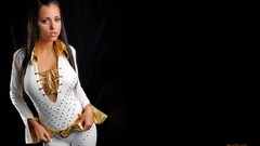 Woman models Janessa Brazil