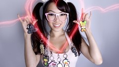 Woman models Japanese