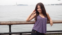 Woman models Jimena Sanchez