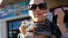 Woman models Jordan Carver