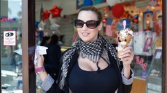 Woman models Jordan Carver