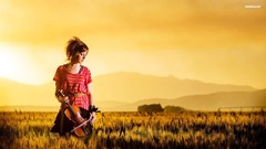 Woman models Lindsey Stirling