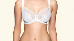 Woman models lingerie