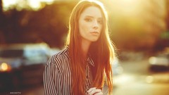 Woman models Marianne Hagstrom