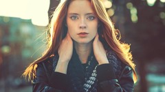 Woman models Marianne Hagstrom