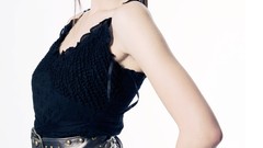 Woman models Neon Lynxie