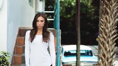 Woman models Nicole Mejia