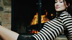 Woman models Olivia Wilde