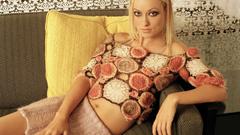 Woman models Olivia Wilde