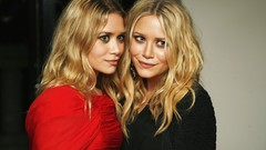 Woman models Olsen Twins