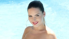 Woman models photo shoot Latina Sabine Jemeljanova