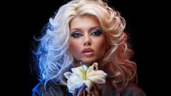 Woman models playmates