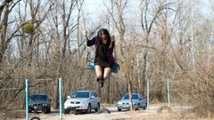 Woman models playmates