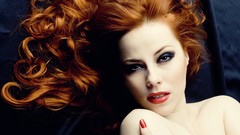Woman models redheads