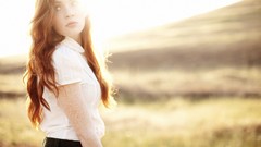 Woman models redheads