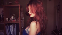 Woman models redheads
