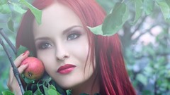 Woman models redheads