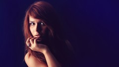 Woman models redheads