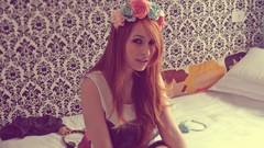 Woman models redheads