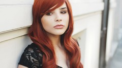 Woman models redheads