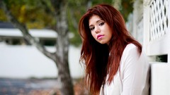 Woman models redheads