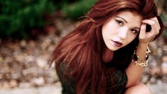 Woman models redheads