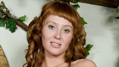 Woman models redheads Brisa