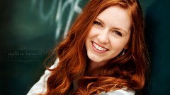 Woman models redheads Brittney