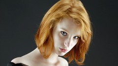 Woman models redheads Clelia