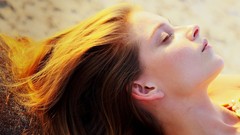 Woman models redheads Indiana A