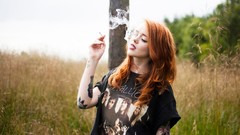 Woman models redheads Lass lass suicide