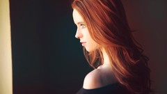 Woman models redheads Marianne Hagstrom