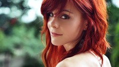 Woman models redheads upscaled Lumo (SuicideGirls)