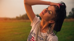 Woman models Russians Santa Jaronis