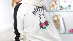 Woman models sara jean underwood