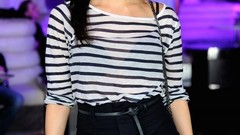 Woman models Sati Kazanova