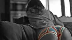 Woman models selective coloring