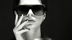 Woman models Simple Background