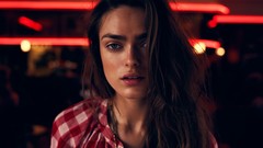 Woman models Sophie Vlaming