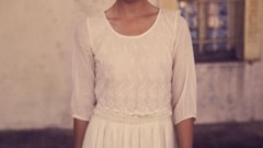 Woman models Sophie Vlaming