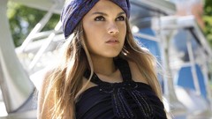 Woman models Swedish faces