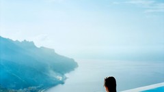 Woman models swimming pools