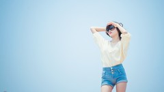 Woman models vietnamese