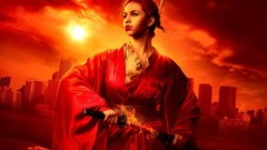 Woman modern samurai Swords artwork fantasy art