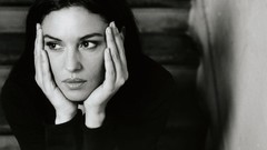 Woman Monica Bellucci grayscale