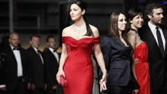 Woman Monica Bellucci red