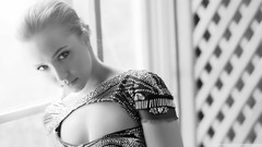 Woman monochrome Actress hayden panettiere