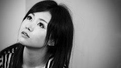 Woman monochrome asians